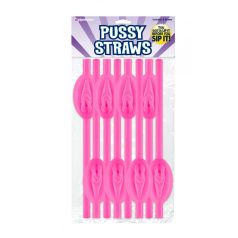 Pussy szivószál rózsaszín