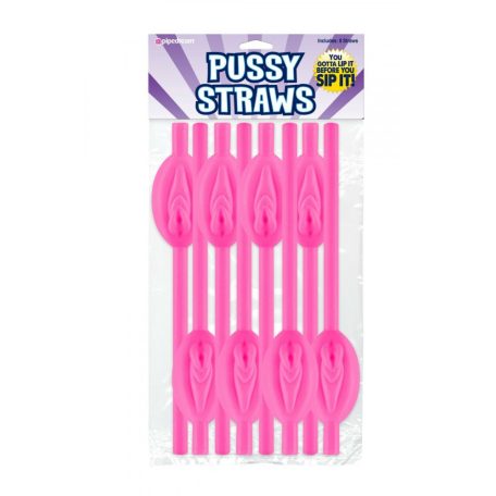  Pussy szivószál rózsaszín