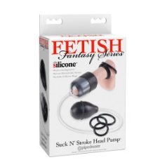 Fetish fantasy Suck N' Stroke Head Pump Clear/Black