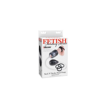 Fetish fantasy Suck N' Stroke Head Pump Clear/Black