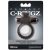 Fan+asy C-Ringz Vibrating Silicone Super Ring vibrogyűrű érdesített szilikonhengerben - fekete