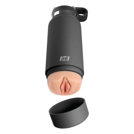 Pdx Plus Fuck Flask Secret Delight - műpunci kulacsban (fekete-natúr)