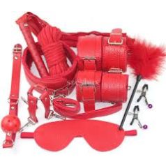 Gvilty Toys 7 részes piros Bdsm szett