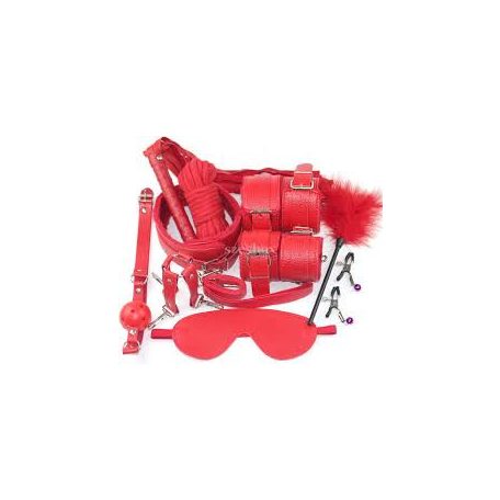 Gvilty Toys 7 részes piros Bdsm szett