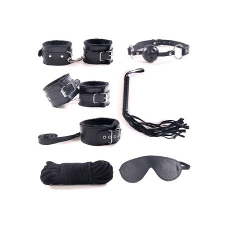 Guilty toys 7 db-os BDSM szett/ fekete