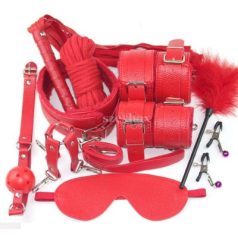Guilty toys BDSM szett 10 db-os / piros