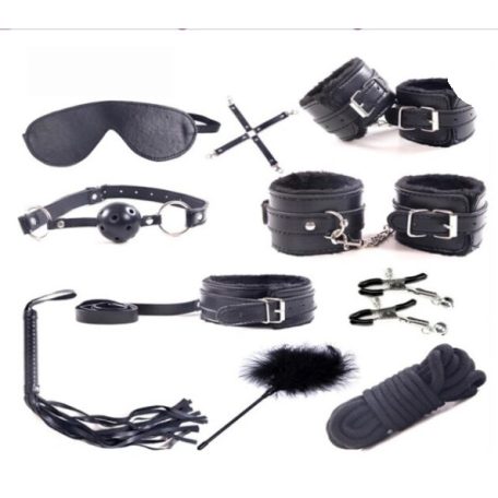 Guilty toys BDSM szett 10 db-os / fekete  /Sublime Surrender