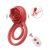 Passion Labs Rosa Ring & Clit  Stim Rose Collection  vibrációs péniszgyűrű piros színben