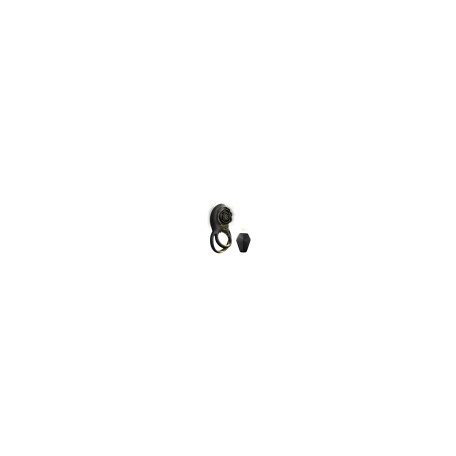 Black Beauty Double Penis Ring, Remote Control, 8 Vibration Modes, Silicone, Magnetic USB, Black, Passion Labs fekete színben
