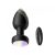  Passion Labs Anal Plug Led Light Vibrating Plug, Remote Control, 10 Vibration Modes, Silicone, USB, Black, 9 cm