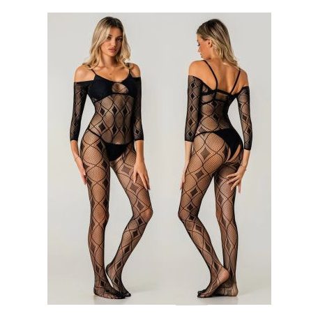 NO.WW7162 fekete neccbody S-L