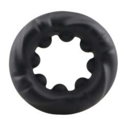 Guilty toys fekete szilikon péniszgyűrű No 4