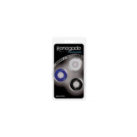   Renegade Stamina Rings Super Stretchable 3 db rugalmas péniszgyűrű