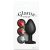 Glams Xchange Round Gem – Medium Fekete anál plug cserélhető kővel 