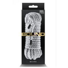 Bound rope 7,62 m silver
