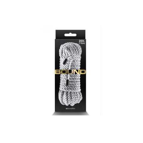 Bound rope 7,62 m silver