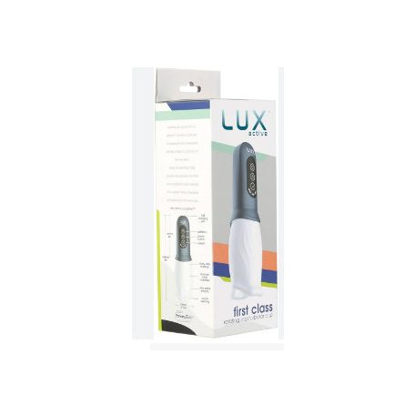 Lux Active First Class - forgó fejes maszturbátor (fehér-szürke)