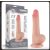 Lovetoy 7.5" Sliding Skin Dual Layer Dong - vízálló, szilikon, élethű dildó - 19,5 cm (testszínű)