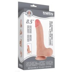   Lovetoy Prémium Sliding Skin – élethű dildó 16 x 4,2 cm