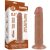 Lovetoy Sliding-Skin - tapadókorongos kétrétegű dildó - 20 cm (testszínű)
