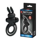 Pretty Love - Vibrant Penis Ring 3 - Fekete
