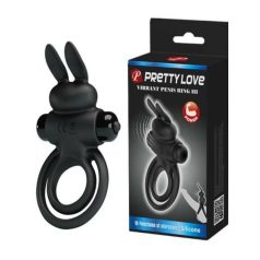 Pretty Love - Vibrant Penis Ring 3 - Fekete