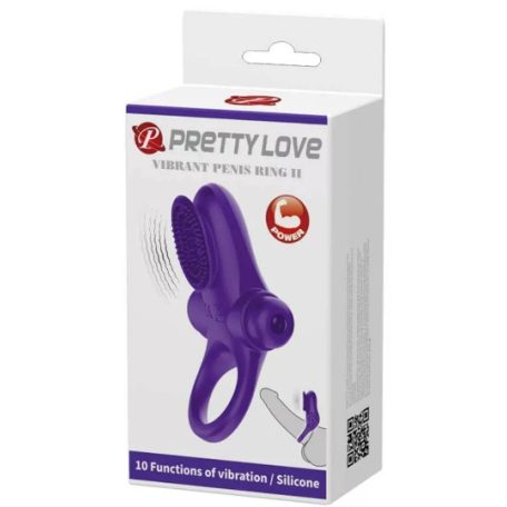 Pretty Love Vibrant Penis Ring 2 Purple