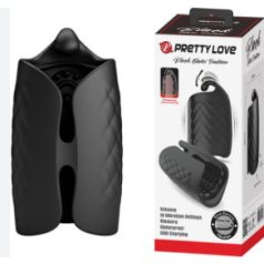   Pretty Love Black Glans Trainer with 10 Vibration Settings (maszturbátor/makkvibrátor)