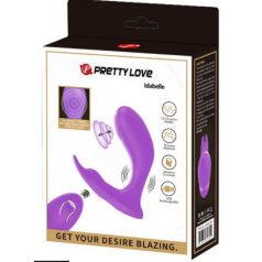   Pretty Love - Idabelle - Purple távirányítós csikló-g pont vibrátor