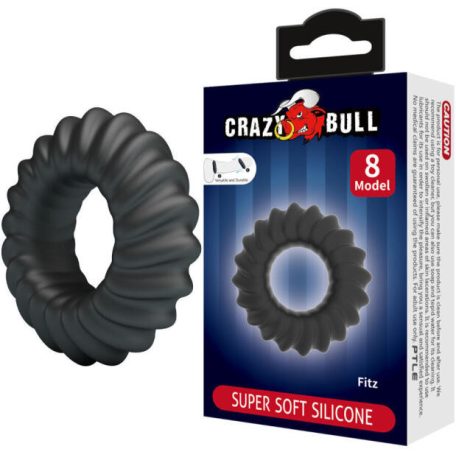 CRAZY BULL - prémium szilikon vibráló gyűrű 8-as modell - szexvital
