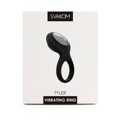    Svakom Tyler vibrációs péniszgyűrű fekete színű prémium minőség