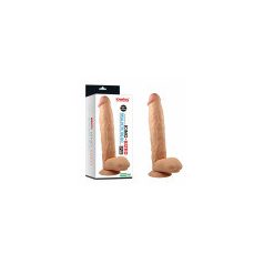   Lovetoy 11" Legendary King-Sized Realistic Dildo - letapasztható, herés, vízálló, élethű dildó -( 28 cm )(testszínű)