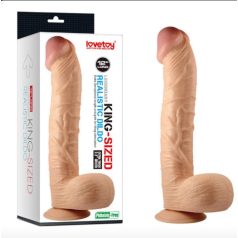   Lovetoy 12" Legendary King-Sized Realistic Dildo - letapasztható, herés, élethű dildó - 31 cm (testszínű)