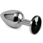 Lovetoy Rosebud Classic Silver análékszer  fekete köves, díszdobozban