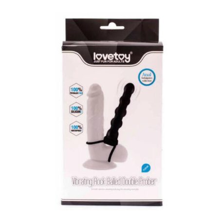 Lovetoy Vibrating Rock Balled péniszre-herére erősíthető vibrációs análgyöngy