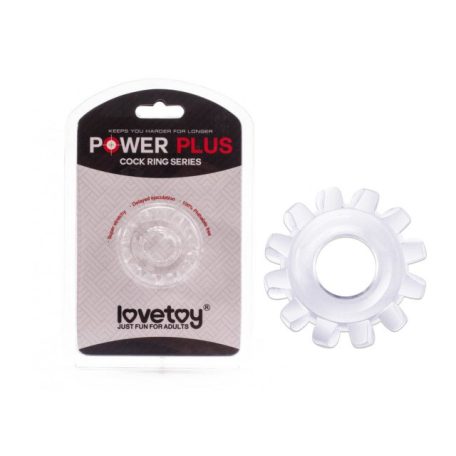 Power Plus -  Péniszgyűrű Áttetsző színben (kocsi kerék)