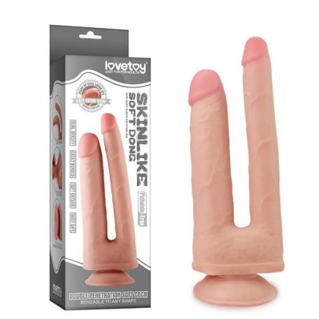 LOvetoy skinlike kétágú letapasztható dong