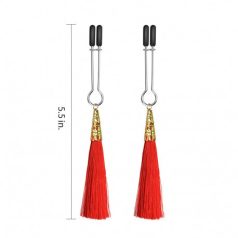   Lovetoy Bondage Fetish Glamur tassel nipple clamp mellcsipesz