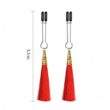 Lovetoy Bondage Fetish Glamur tassel nipple clamp mellcsipesz