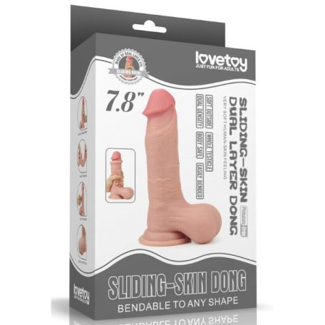 Lovetoy - Sliding Skin 7.8" dildo