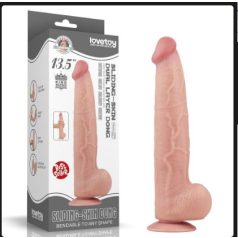   Lovetoy 13,5" letapasztható, herés, vízálló, élethű dildó 31 cm