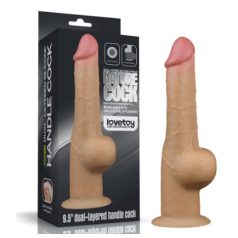 Lovetoy dildó, Kétrétegű 24 cm-es szilikon fogantyú