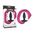 Lovetoy Silicone Anal Plug With Pony Tail - szilikon, vízálló anál dildó - 10,8/33 cm pink színben