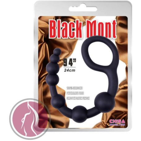 Black Mont anál gyöngysor 9.4" 24 cm
