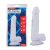 Hi-Rubber 7.7 inch Dildo tejfehér színben