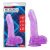 Hi-Rubber 7.5 Inch Dildo-Purple 