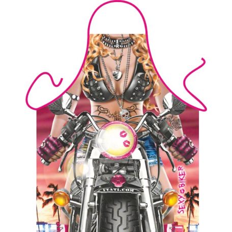 Sexy Woman Biker Kötény