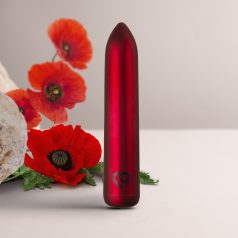   Poppy Red Rechargeable bullet  újratölthető mini vibrátor 