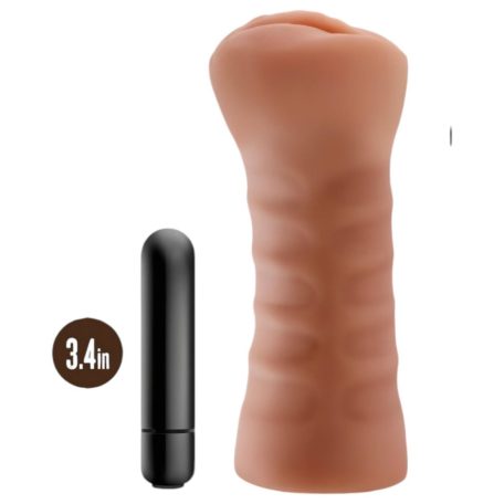 M For Men blush  Sofia - vibráló műpunci (natúr)