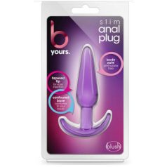   B yours Slim Anal Plug Purple. Szilikon análplug keskeny talppal - lila 10,8x2,5cm
